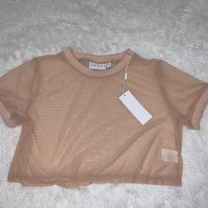 saski by tammy hembrow - mesh cropped tee